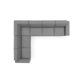 Restore 6-Piece L-Shaped Sectional Sofa Dark Grey in Dark Grey Color 6 Piece L-Shaped Sectional Sofa