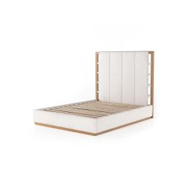 Baila Crescent Bed in Size 180x200cm King size Bed in Ivory Color