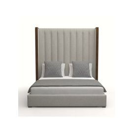 Grasser Upholstered Bed 180x200cm King size Bed in Grey Color