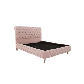 Orchard Chesterfield Bed 200x200cm Super King Bed in Pink Color