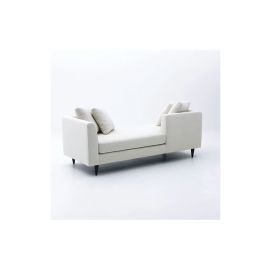 Corvi Double End Chaise Lounge in White Color Chaise Lounge