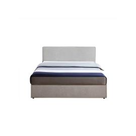 Cassye Upholstered Bed 180x200cm King size Bed in Grey Color