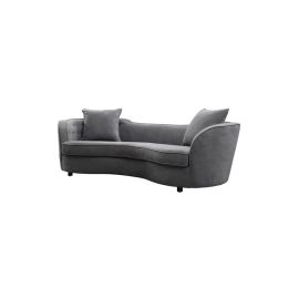 Armen Tufted Sofa in Grey Color Button Tufted Sofa
