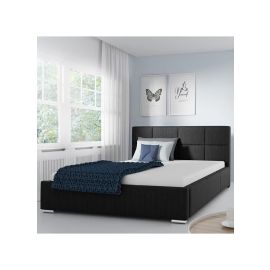 Norton Upholstered Bed 160x200cm Queen size Bed in Black Color