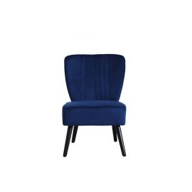 Neo Shell Velvet Accent Chair in Navy Blue Color in Navy Blue Color