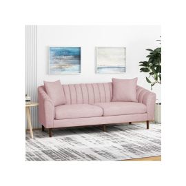 Natasha Contemporary Sofa Loveseat in Pink Color Contemporary Sofa Loveseat
