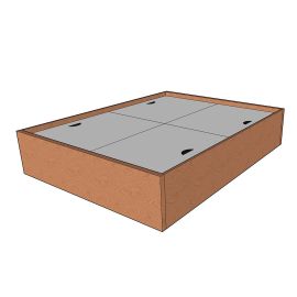 Bed Base with Box Storage, Custom Made