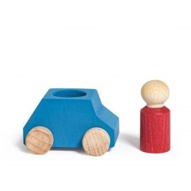 Lubulona Sky wooden car with red figure