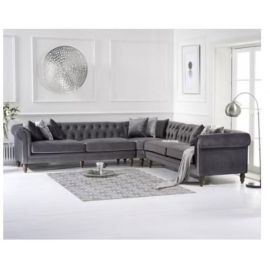 Maharat Al Bahar MAB FURNISHINGS Grey Modern Luxury Sofa Set for Stylish Living - Size: 270x270 cm