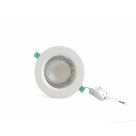 KHIND 7W LED Ceiling Recessed Downlight, Die-cast Aluminium Body, AC165-240V, 560LM, With high quality driver, 3000K Cool Day White.