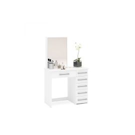 Jocelyne Dressing Vanity with Mirror in White Color