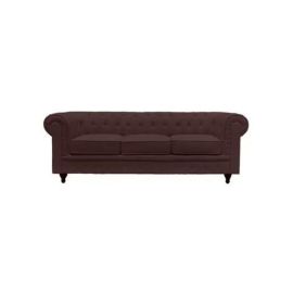 3-Seater Chester Hill Sectional Sofa Brown 220x80x80