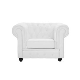 Mab Single-Seater Ingles Sofa Set Velvat White 90x80x82