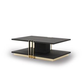 Sharcoffee table - beautiful stainless steel support with the wooden top and body, Tea Table, Corner Table