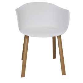 Jilphar Modern Dining Chair with Metal Frame high-quality Fiber plastic, wooden Color Metal legs. 