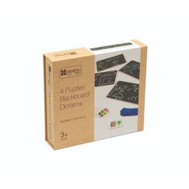 4 Puzzles Blackboard Diorama