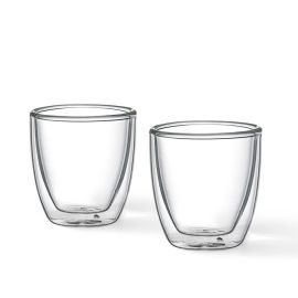 Set of 2 Double Wall Glasses 80 ml (Borosilicate Glass)