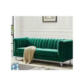 Stunning Mehroon 3 Seater Sofa with Modern European Design Green 200x80x180