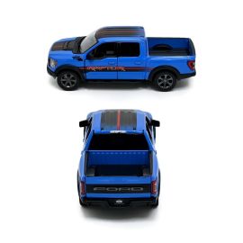 2022 Ford F-150 Raptor Pickup Truck Die Cast Metal Doors Openable Pull Back Action Toy