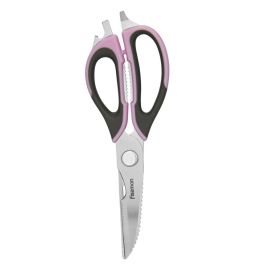 Kitchen Scissors 23cm Purple/Silver Multifunction Stainless Steel