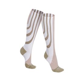 Sankom - Patent Active Compression Socks, White & Beige REG I (35-38 EU)