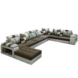 Live Room Sofa,Apartment Living Room Corner Nordic Removable Washable Sofa Combination Furniture (BROWN), Couch/loveseat/settee