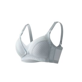 Okus - Comfy Cotton Maternity & Nursing Bra - Light Grey 