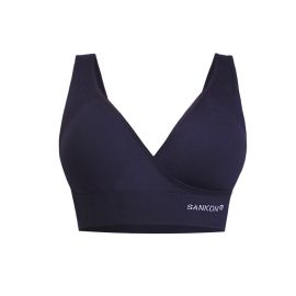 Sankom - Patent Aloe Vera Bra For Back Support, Black 