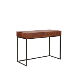 Brody Matt Black Wooden Desk, Computer Desk drawers, Study Table 