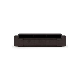 Goliath Multi Drawer Media TV Stand in Black Color in Black Color