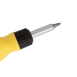 Epsilon 12-in-1 Ratcheting Driver- ET1127/ 2 Direction, High Torque Gear with Double Injected Cushion Grip, Versatile and Highly Durable/ Perfect for a Wide Range of Applications/ Black and Yellow