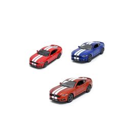 Pack of 3 Pcs Ford Mustang GT 1/38 Scale Die Cast Metal Doors Openable Pull Back Action Toy Car- Assorted Colour