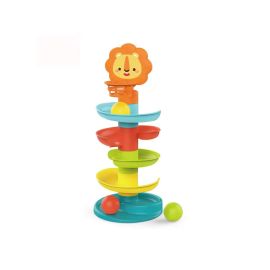 5 Layer Ball Drop and Roll Swirling Tower Roll Ball Toys Rolling Ball Pile Tower for Toddler