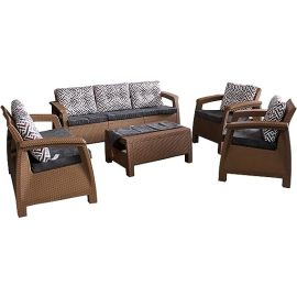 3MPlast Havana 7-Seater Set/ Sofa/Settee -Rattan Modern Outdoor and Indoor Furniture