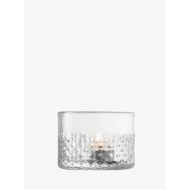 Wicker Tealight Holder H6.5cm Clear