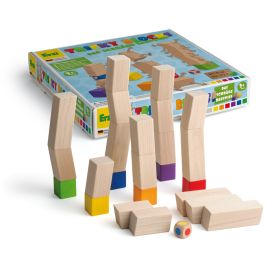 Erzi Game Tricky Blocks - Wobbly Stacking Game for 3Y+