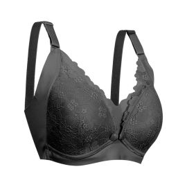 Okus - Pretty Lace Maternity & Nursing Bra - Black - Small