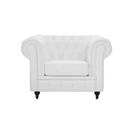 Maharat Al Bahar Chester Hill Single Fabric Sofa White 90x80x80cm