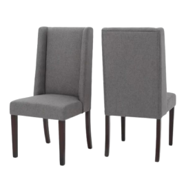 Harlow Side Chair, smooth upholstered seating, and lovely tapered legs,