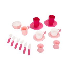 Polesie - Retro Tableware Set 19 pcs (box)- PINK