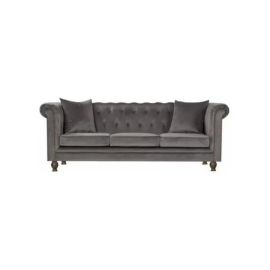 Mab Sofia 3-Seater Sofa With Cushions Grey 200x80x80