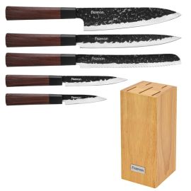 6-Piece Knife Set Solveig with Wooden Block 420J2 Steel