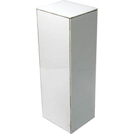 LAMSIT IBDAA Acrylic Pedestals – Plastic Stands – Acrylic Plinths – Acrylic Risers – Side Tables - Silver Mirror