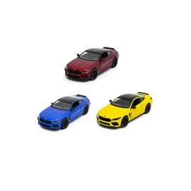 Pack of 3 Pcs BMW M8 Competition Coupe 1/38 Scale Die Cast Metal Doors Openable Pull Back Action Toy Car