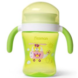 FISSMAN - Training Cup 240ml, Toddler Drinkware Spill Proof with Handle