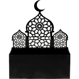 LAMSIT IBDAA Ramadan Acrylic Box – Display Stand – Ramadan Décor - Gift for Dates, Chocolate, Collectibles, Jewelries – Islamic Design