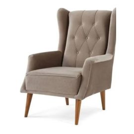 Mab Barcelona Upholstered Armchair 1 Seater Brown 90x90x80