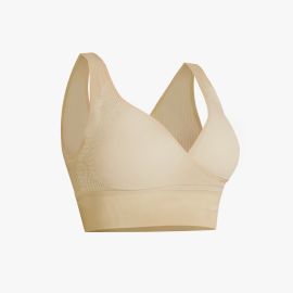 Sankom - Patent Cooling Effect Bra For Back Support, Beige 