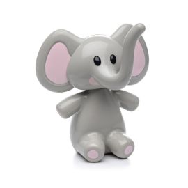 Melii Elephant Pacifier Holder - Pink & Grey Ears