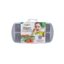 Melii Silicone Baby Food Freezer Tray 2 oz Grey